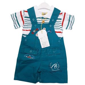Blue Baby Boy Dungaree - Baby Boy Cloth Set